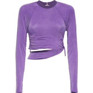 Jacquemus Le T-shirt Espelho cutout crop top - purple - S