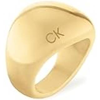 Gold Plated Steel Chunky Ring - Gold - 7.5