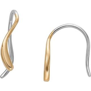 Skagen Kariana Waves Gold-Tone Stainless Steel Drop Women's Earrings SKJ1780710