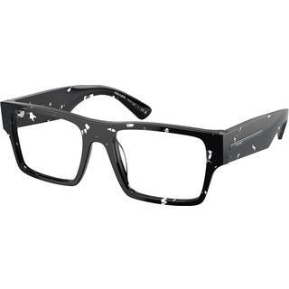 Prada Mand PR A08V 15O1O1 Optiske stel Acetat Brun Transparent Firkantet Normal