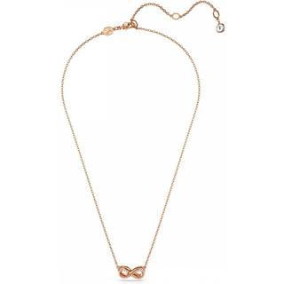 Hyperbola Anhänger, Pavé, Unendlichkeit, Weiß, Roségold-Legierungsschicht