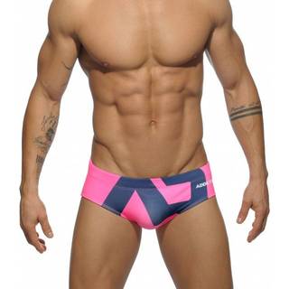Addicted AD Logo Swim Briefs - Fuchsia - Navy