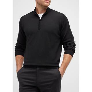 John Smedley Herren Troyer blau unifarben