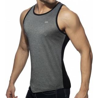 Addicted Mini Stripes Tank Top - Black - Silver