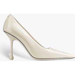 Jimmy Choo Ixia 95 patent leather pumps - white - EU 37