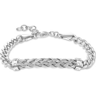 Police PEAGB0032402 Herren Panzer-Armband Edelstahl