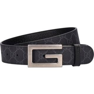 Gucci - 3.5cm Reversible Monogrammed Leather Belt - Men - Black - EU 105
