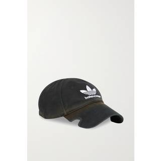 Balenciaga x Adidas logo cotton baseball cap - black - M