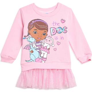 Disney Doc McStuffins Little Girls Fleece Sweatshirt Dress 7-8