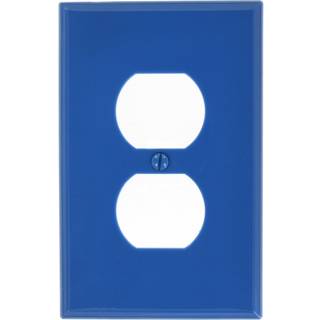 Leviton PJ8-BU 1-bande 1-duplex Midway Nylon Wallplate Midway Size Blue 1 Pack