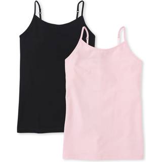 B?rnene placerer piger grundl?ggende cami undertr?jer sortehell 2 pack sm? os