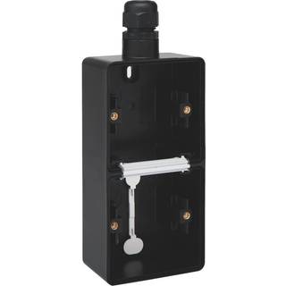 NIKO Underlag 2-modul, 1x M20, IP55, sort 761-84251