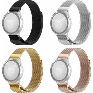 SKALO Milanese Loop til Samsung Watch Active2 44mm - Sort