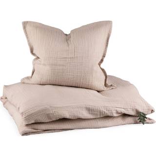 Sebra Baby Sengesæt - Børnesengetøj Økologisk Bomuld Beige - 100130011