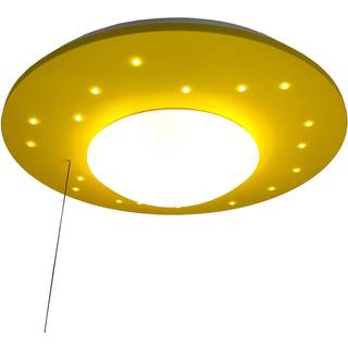 Starlight loftlampe med stjernehimmel, gul