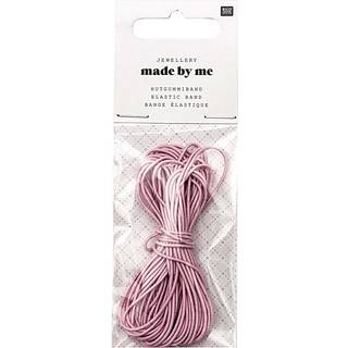 Hutgummiband 1mm 5m - Rosa