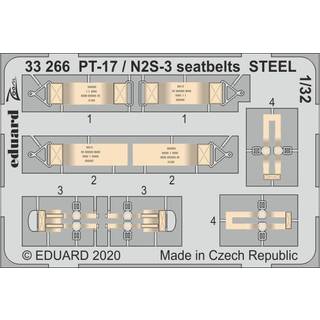 PT-17 / N2S-3 seatbelts STEEL for ICM