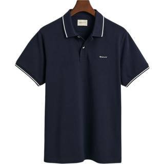 Piqué Polo T-shirt, Evening Blue, XL