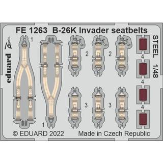 B-26K Invader seatbelts STEEL for ICM