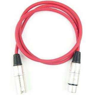 Microphone Cable XLR female to XLR male - 1 m red - Adam Hall Cables
