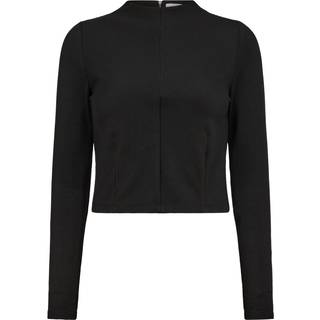 Pica Crop Bluse, Black, XL