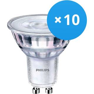 Fordelspakke 10x Philips Corepro LED Spot GU10 PAR16 4W 345lm 36D - 830 varm hvid | erstatter 50W