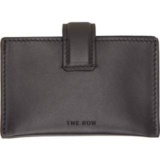 The Row Leather card case - brown - One Size