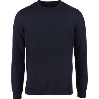 Stenströms Marine blå Sweatshirt med rund hals | Herre |Strik & Trøjer | Størrelse: S | Marine blå | Solid | Lange Ærmer