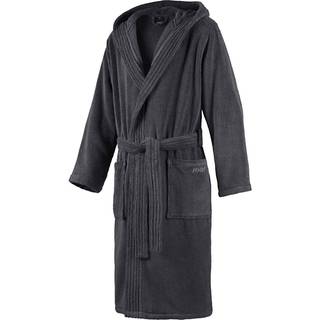 JOOP! Herren Bademantel grau Baumwolle & Mix unifarben