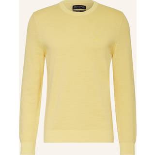 Marc O'Polo Herren Pullover gelb unifarben