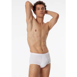 Schiesser Herren Slip weiß Ägyptische Baumwolle unifarben
