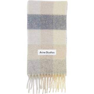Acne Studios Scarf Checked Mohair ONESIZE - Vanilla - ONESIZE