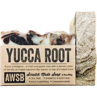 En vild s?bebar Yucca Root Shampoo & Body Bar Soap med tetr?olie vegansk alt sammen med organiske ingredienser h?ndlavet (1 pakke)