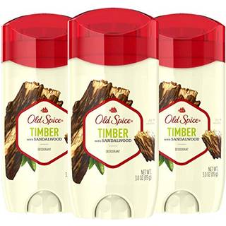 Old Spice Aluminium Free Deodorant for Men Timber With Sandalwood Duft 3 oz (Pack of 3)