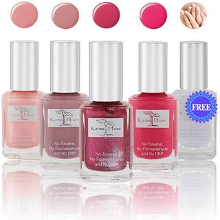 Karma organisk naturlig ikke -giftig neglelak - vegansk og grusomhedsfri neglemaling til neglekunst - hurtig t?rrende neglelak til kvinder - lang