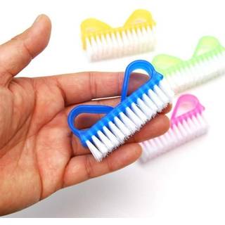 12-pakke h?ndtag Grip negleb?rste (Assorteret farve) Fingernegl skrubber reng?ringsb?rster til t?er og negle renere pedikyrb?rster til m?nd og kv