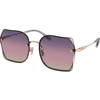 Coach HC7150D CH574 Asian Fit 9331U6 60 Solbriller Kvinder Guld - Shiny Rose Gold - 60mm