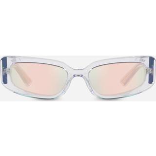 Dolce & Gabbana Kvinde DG4445 31336Q Solbriller Acetat Transparent Brun Cat Eye Normal Spejl