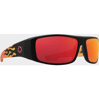 Spy Logan 1800000000083 61 Solbriller Mænd Black - Matte Black Orange Flames - 61mm