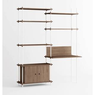 Moebe Reolsystem s.200.2.E - Smoked-Oak/White