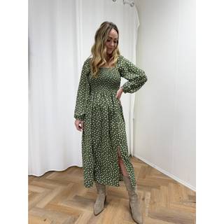 Liberté kjole GRO - Blue Flower - XL