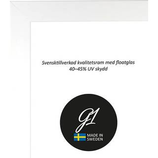Ramme 6A Hvid Glans 21x29,7 cm