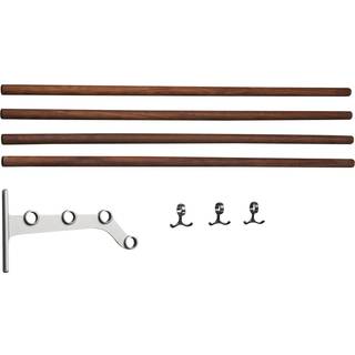 Essem Design Nostalgi 291 Tilbygningsdel Til Hattehylde Aluminium / - Hattehylder Valnød - 081291