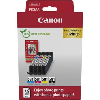Canon CLI-581 / 2106C006 C/M/Y/BK Photo Value Pack