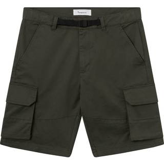 Knowledge Cotton Apparel Men's Cargo Stretched Twill Shorts  Forrest Night, 29