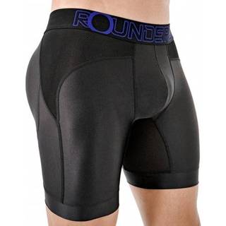 Rounderbum Workout Padded Long Boxer Briefs - Black