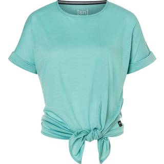 super.natural Women's JP Knot Tee Merino-shirt Damer størrelse L farve turkis
