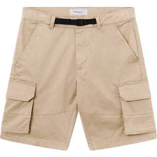 Knowledge Cotton Apparel Men's Cargo Stretched Twill Shorts  Light Feather Gray, 31