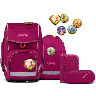 Schulrucksasck Set Cubo 5tlg. Waldzaubär Beere