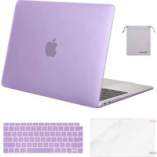 Mosiso kompatibel med MacBook Air 13 inch Case 2022 2021-2018 Slip A2337 M1 A2179 A1932 Plastic Hard Shell & Keyboard Cover & Screen Film & Stora